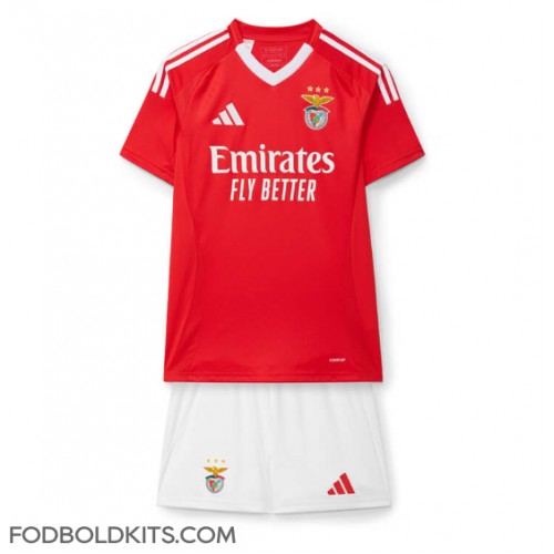 Benfica Hjemmebanesæt Børn 2024-25 Kortærmet (+ Korte bukser)